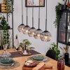 Koyoto Suspension, Boule lumineuse, Suspension Écru, Noir, 5 lumières