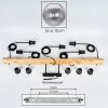 Koyoto Suspension, Boule lumineuse, Suspension Écru, Noir, 5 lumières
