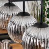 Koyoto Suspension, Boule lumineuse, Suspension Écru, Noir, 5 lumières
