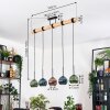 Koyoto Suspension, Boule lumineuse, Suspension Écru, Noir, 5 lumières