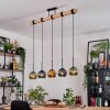 Koyoto Suspension, Boule lumineuse, Suspension Écru, Noir, 5 lumières