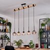 Koyoto Suspension, Boule lumineuse, Suspension Écru, Noir, 5 lumières