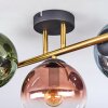 Gastor Plafonnier, Boule lumineuse Or, Noir, 3 lumières