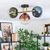 Gastor Plafonnier, Boule lumineuse Or, Noir, 3 lumières