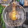 Koyoto Suspension, Boule lumineuse, Suspension Or, Noir, 5 lumières