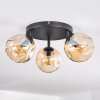 Ripoll Plafonnier, Boule lumineuse Ambre, 3 lumières