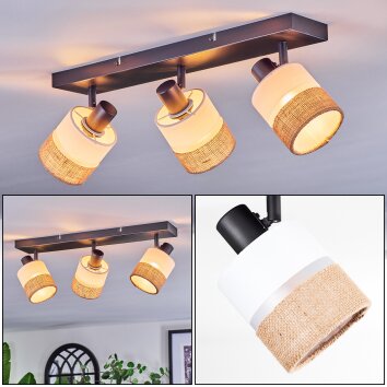 Fallhagen Plafonnier, Spot de plafond Noir, 3 lumières Fallhagen Plafonnier, Spot de plafond Noir, 3 lumières