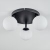 Chehalis Plafonnier, Boule lumineuse 44 cm Blanc, 3 lumières
