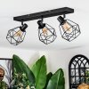 Yaak Plafonnier, Spot de plafond Noir, 3 lumières