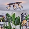 Yaak Plafonnier, Spot de plafond Noir, 3 lumières