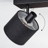 Bassagoda Plafonnier, Spot de plafond Noir, 3 lumières