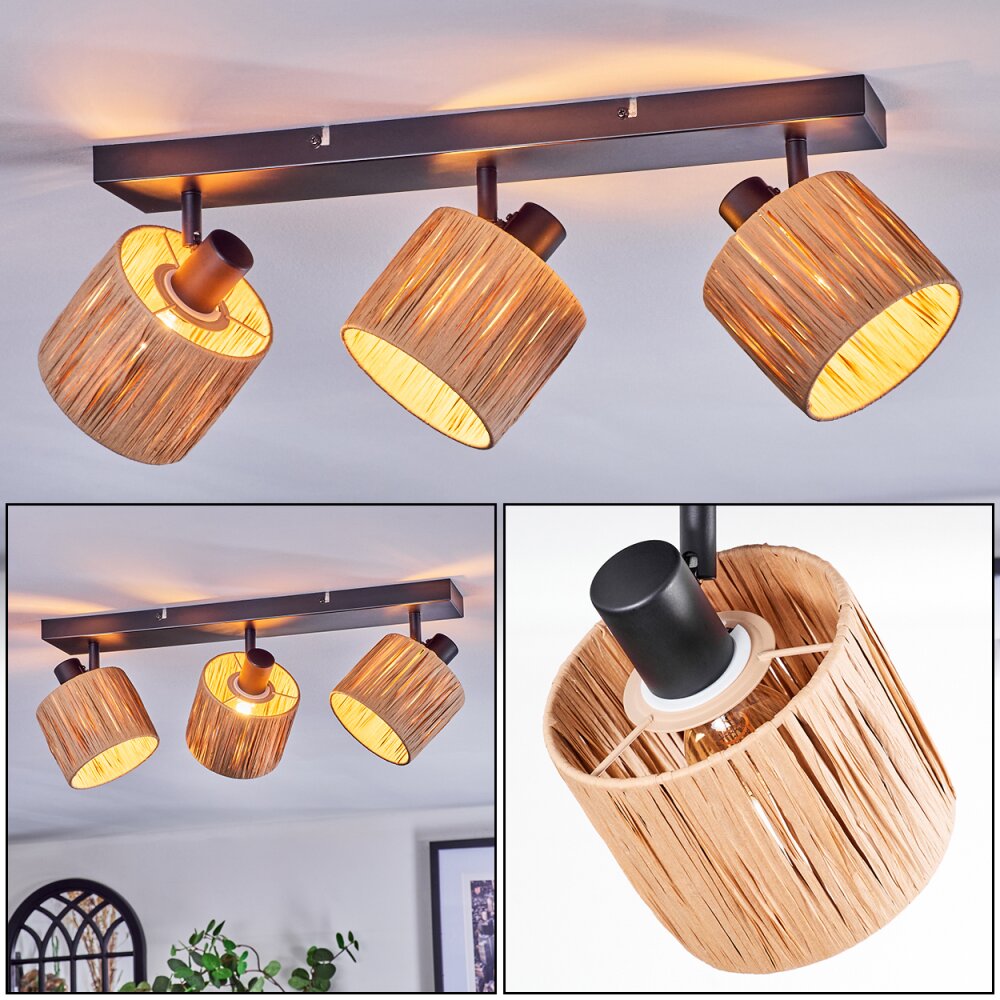 Granja Plafonnier, Spot de plafond Noir, 3 lumières main product photo