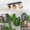 Granja Plafonnier, Spot de plafond Noir, 3 lumières