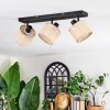 Sabadim Plafonnier, Spot de plafond Noir, 3 lumières