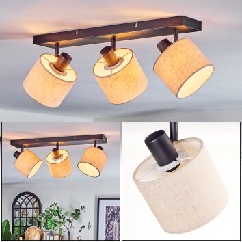 Bassagoda Plafonnier, Spot de plafond Noir, 3 lumières