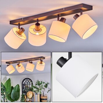 Bassagoda Plafonnier, Spot de plafond Noir, 4 lumières