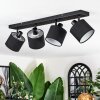 Bassagoda Plafonnier, Spot de plafond Noir, 4 lumières