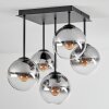 Gastor Plafonnier, Boule lumineuse Clair, Fumé, 5 lumières