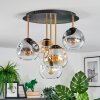 Ripoll Plafonnier, Boule lumineuse Laiton, Noir, 5 lumières