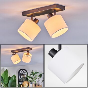 Bassagoda Plafonnier, Spot de plafond Noir, 2 lumières Bassagoda Plafonnier, Spot de plafond Noir, 2 lumières