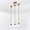 Bassagoda Suspension, Suspension Écru, Noir, 3 lumières