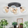 Chehalis Plafonnier, Boule lumineuse Ambre, Clair, 4 lumières Chehalis Plafonnier, Boule lumineuse Ambre, Clair, 4 lumières