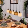 Bassagoda Suspension, Suspension Écru, Noir, 5 lumières