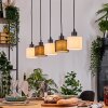 Bassagoda Suspension, Suspension Écru, Noir, 5 lumières