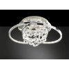 Plafonnier Wofi MEDLEY LED Chrome, 1 lumière