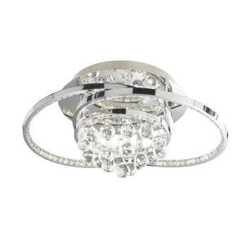 Plafonnier Wofi MEDLEY LED Chrome, 1 lumière