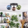 Gastor Plafonnier, Boule lumineuse Bleu, Vert, Cuivré, 3 lumières