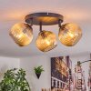 Koyoto Plafonnier, Boule lumineuse Ambre, 3 lumières