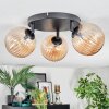 Chehalis Plafonnier, Boule lumineuse 48.5 cm Ambre, 3 lumières