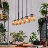 Koyoto Suspension, Boule lumineuse, Suspension Écru, Noir, 5 lumières