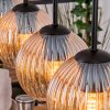 Koyoto Suspension, Boule lumineuse, Suspension Écru, Noir, 5 lumières