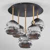 Ripoll Plafonnier, Boule lumineuse Laiton, Noir, 5 lumières