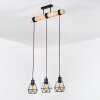 Yaak Suspension, Suspension Écru, Noir, 3 lumières