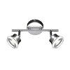 Spot Wofi MORGAN LED Chrome, 2 lumières