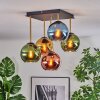 Koyoto Plafonnier, Boule lumineuse Or, Noir, 5 lumières