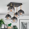 Koyoto Plafonnier, Boule lumineuse Or, Noir, 5 lumières