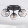 Koyoto Plafonnier, Boule lumineuse Clair, Fumé, 3 lumières
