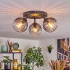 Koyoto Plafonnier, Boule lumineuse Clair, Fumé, 3 lumières