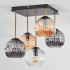 Ripoll Plafonnier, Boule lumineuse Or, Noir, 5 lumières