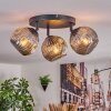 Ripoll Plafonnier, Boule lumineuse Fumé, 3 lumières