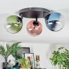 Chehalis Plafonnier, Boule lumineuse Bleu, Vert, Clair, Cuivré, 3 lumières