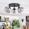 Ripoll Plafonnier, Boule lumineuse Clair, Fumé, 3 lumières