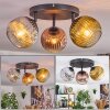 Ripoll Plafonnier, Boule lumineuse Chrome, Or, Clair, Cuivré, Fumé, 3 lumières