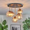 Koyoto Plafonnier, Boule lumineuse Laiton, Noir, 5 lumières