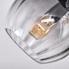 Koyoto Plafonnier, Boule lumineuse Ambre, Clair, Fumé, 3 lumières