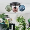 Chehalis Plafonnier, Boule lumineuse Bleu, Vert, Cuivré, 3 lumières